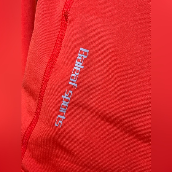 BALEAF: Thermal Fleece Half Zip Thumbholes Long Sleeve Running Pullover, XS - Picture 5 of 12